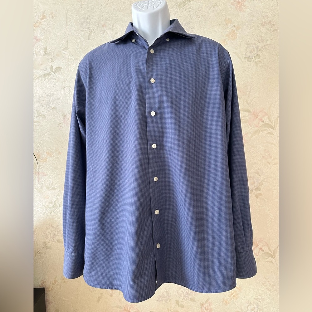 Eton dress shirt with long sleeves. Size 16,5,slim